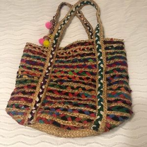 Colorful Woven Tote